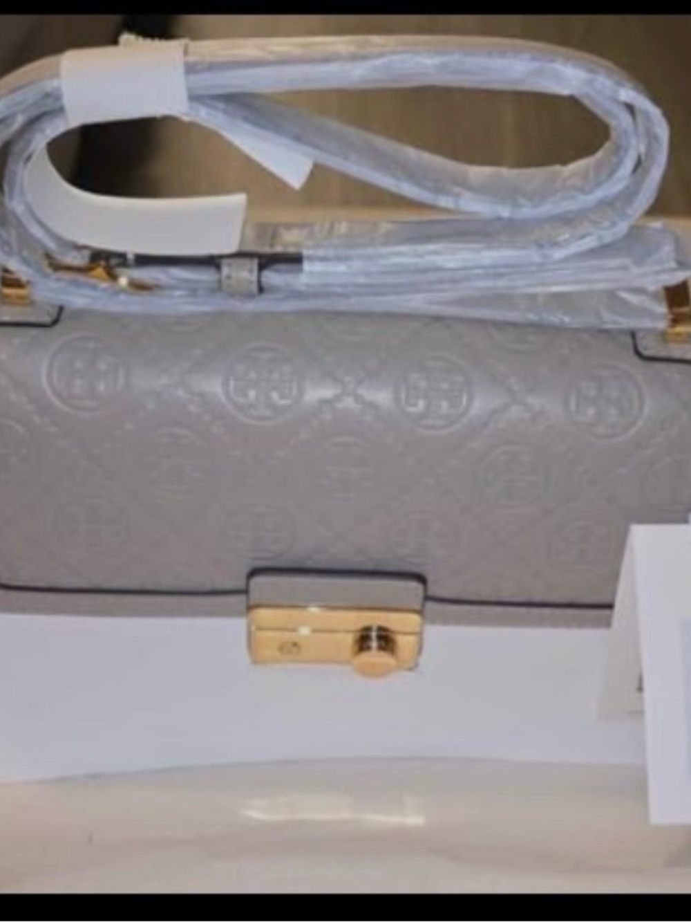 NWT Tory Burch T Monogram leather shoulder bag with dust bag - Picture 4 of 10